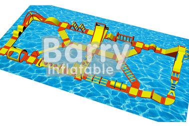 Διογκώσιμη επιπλέουσα σειρά μαθημάτων εμποδίων παιχνιδιών νερού με το μουσαμά PVC 0.9mm Πλάτωνας